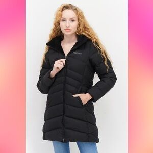 Marmot Puffer Jacket 700 Down Filled Black Size XS